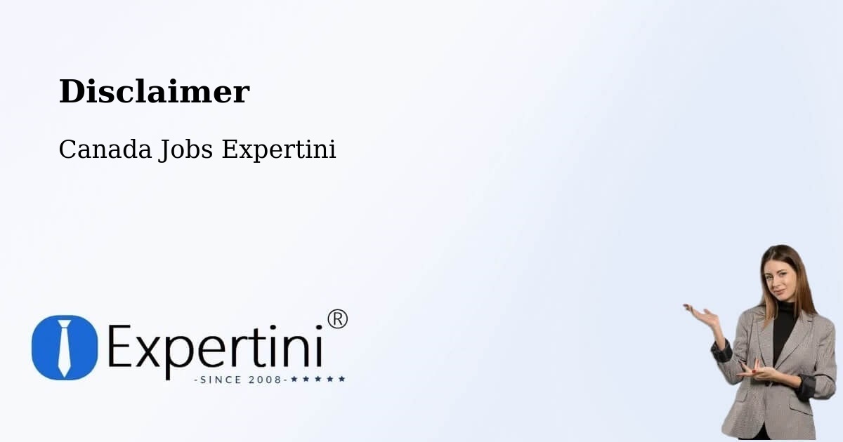 Disclaimer – Peel - Canada Jobs Expertini